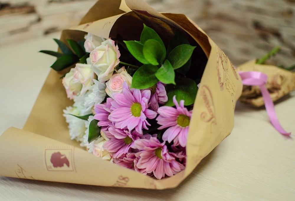 Букет цветов из: Розы и Хризантемы в Ябедино