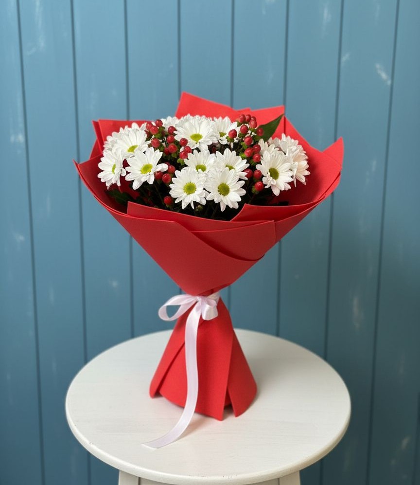 Букет цветов из: Хризантемы в Ябедино