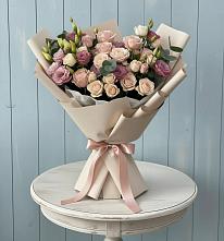 Букет цветов из:  Розы и Лизиантусы #REPLACE_PRED# Ябедино