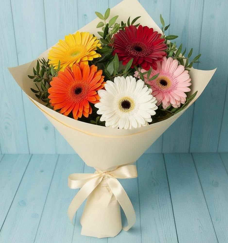 Букет цветов из: Герберы в Ябедино