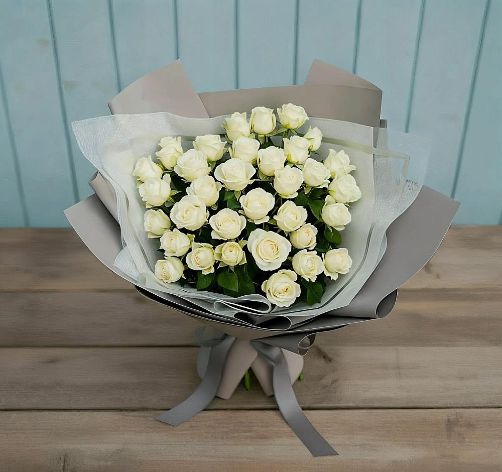 Букет Белоснежная нежность в Ябедино