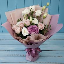 Букет цветов из:  Розы и Лизиантусы в Ябедино