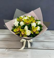 Букет цветов из:  Орхидеи и Розы в Ябедино