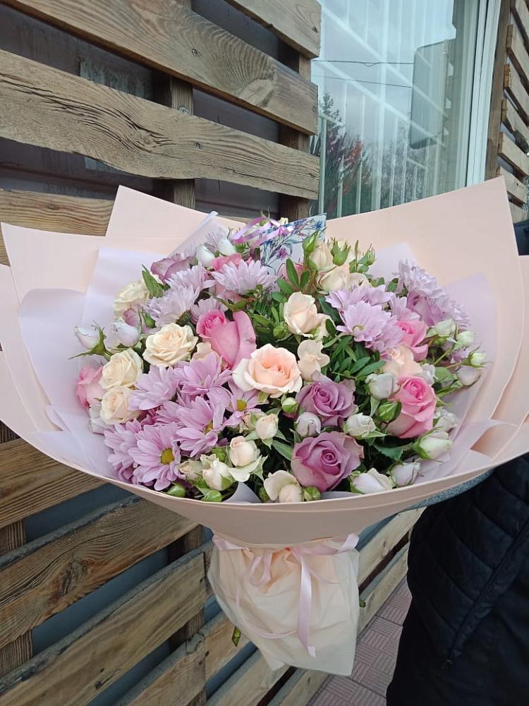 Букет цветов из: Розы и Хризантемы в Ябедино