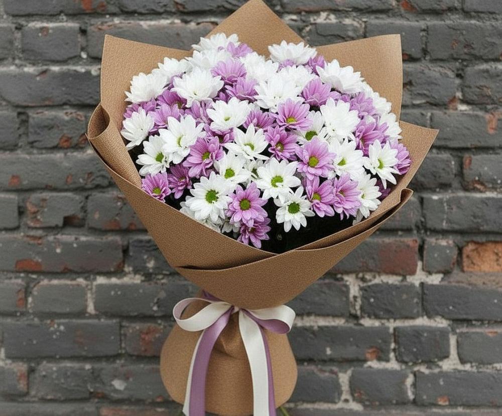 Букет цветов из: Хризантемы в Ябедино