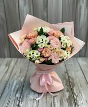 Букет цветов из:  Гвоздики, Розы и Хризантемы в Ябедино