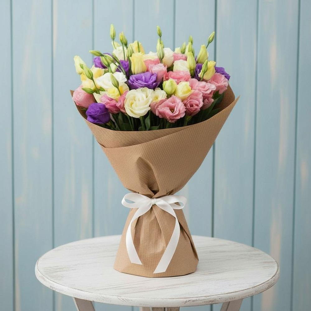 Букет цветов из: Лизиантусы в Ябедино