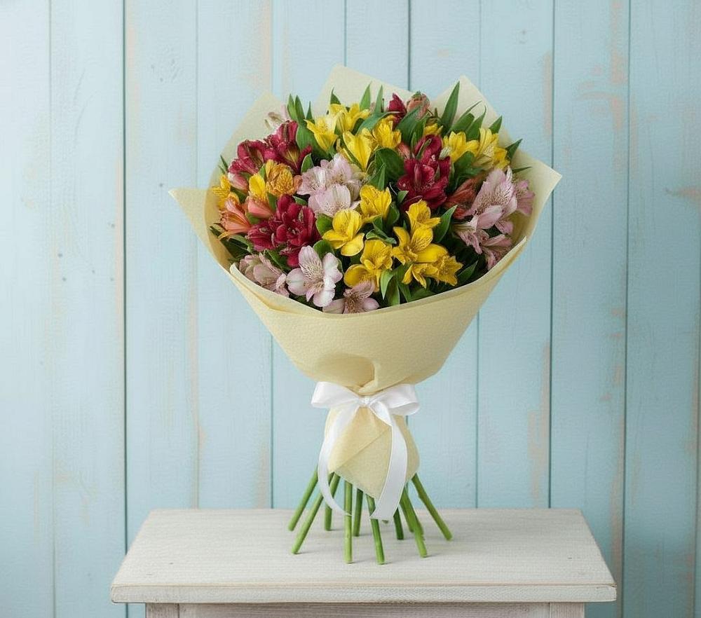 Букет цветов из: Альстромерии в Ябедино