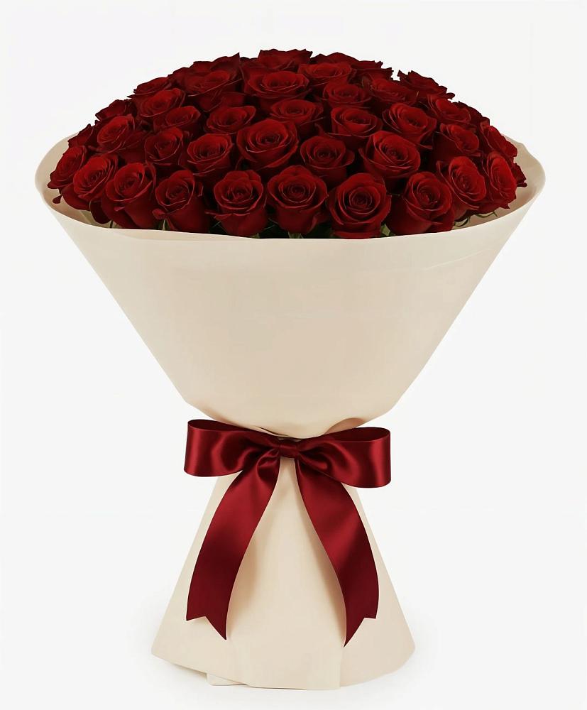 Букет 101 Бордовая роза Блэк Бакарра в Ябедино