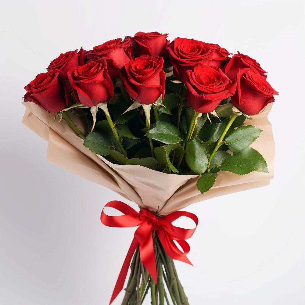 Букет 11 Красных роз Эдлесс Лав в Ябедино