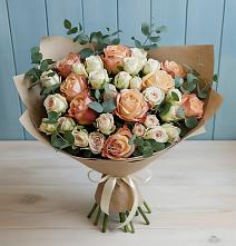 Букет цветов из:  Альстромерии и Розы в Ябедино